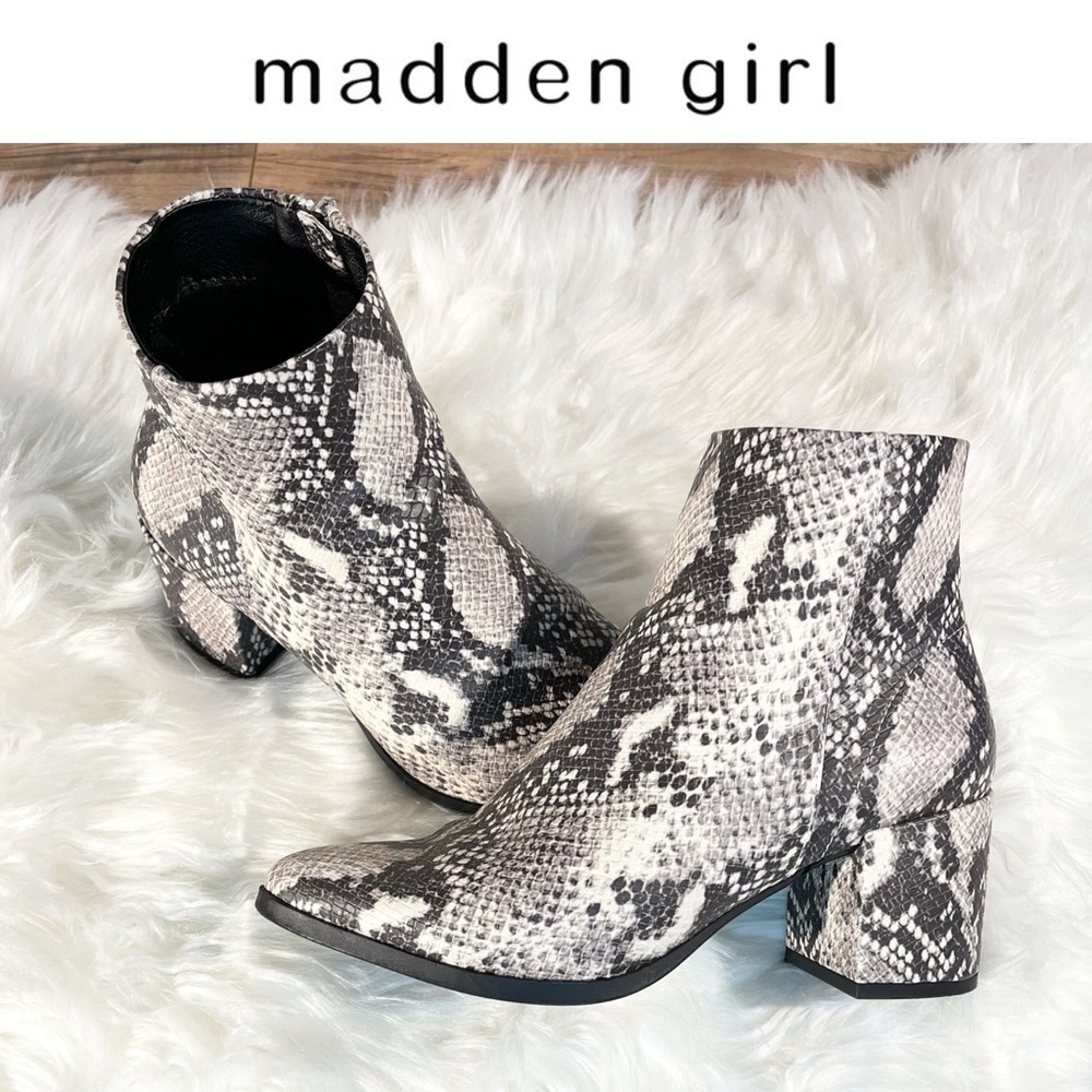 Madden Girl | Snakeskin Dafni Booties